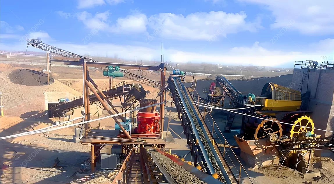 Silica sand beneficiation production line