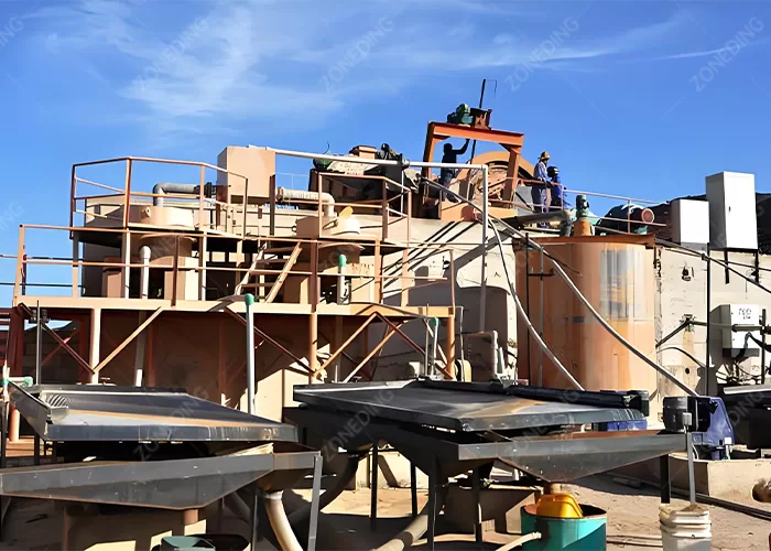 Barite processing plant